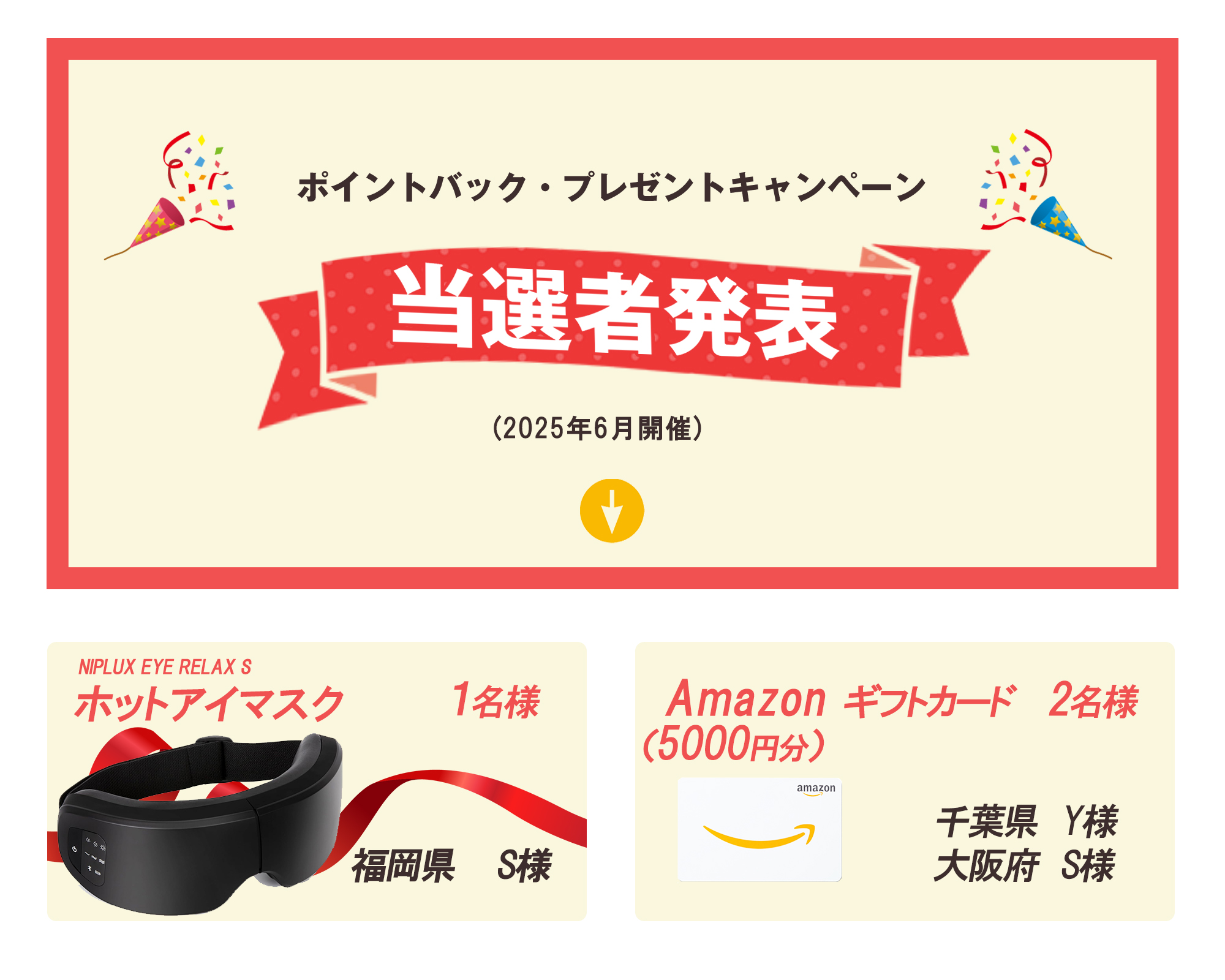 2025年6月の当選者